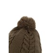Căciulă cu bile tricotată Fox Khaki