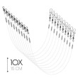 DLT Fluorcarbon Pike Leader on Card