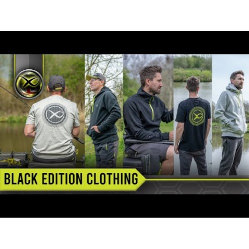 Φούτερ Matrix Black Edition με κουκούλα και φερμουάρ - Marl Gray / Lime