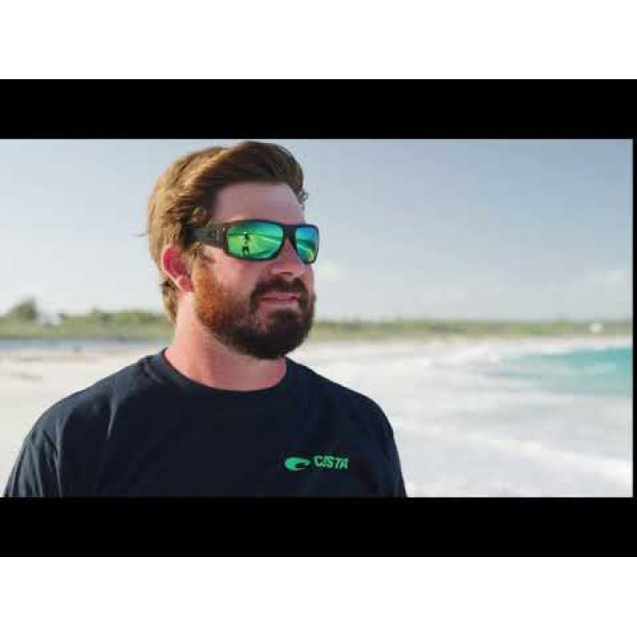 Sunglasses Costa - Cape - Matte Black Ultra - Sunrise Silver