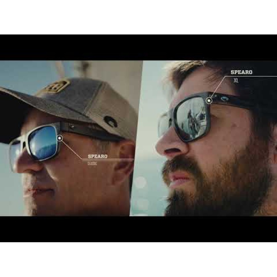 Γυαλιά ηλίου Costa Spearo XL, ματ μαύρο, μπλε καθρέφτης 580P