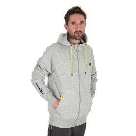 Суичър Matrix Black Edition Full Zip Hoody - Marl Grey / Lime