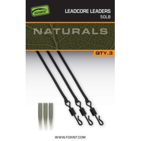 Lidere Fox Edges Naturals Leadcore gata de instalare