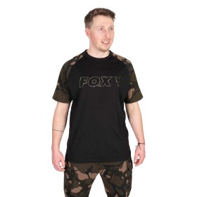 Тениска Fox Black/Camo Outline T-Shirt